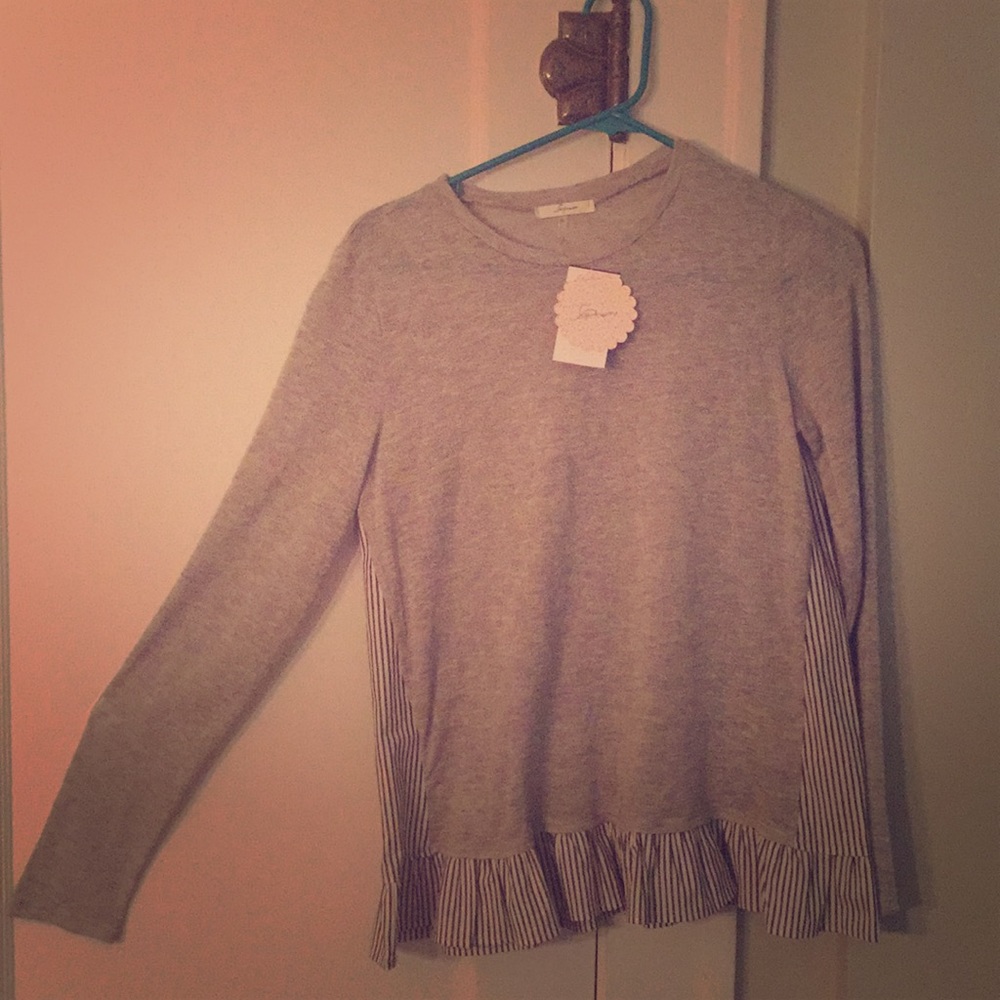 Cute Grey Casual Top